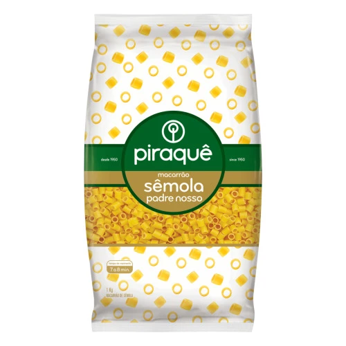 MACARRÃO DE SÊMOLA PADRE NOSSO PIRAQUÊ PACOTE 1KG