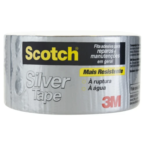 FITA ADESIVA SILVER TAPE SCOTCH 3M 45MM X 5M
