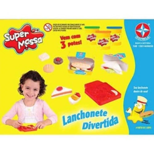 ESTRELA SUPER MASSA LANCHONETE DIVERTIDA 3 CORES