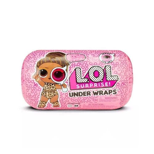 MINI BONECA SURPRESA LOL SURPRISE UNDERWRAP SURPRISE 15 SURPRESAS CANDIDE