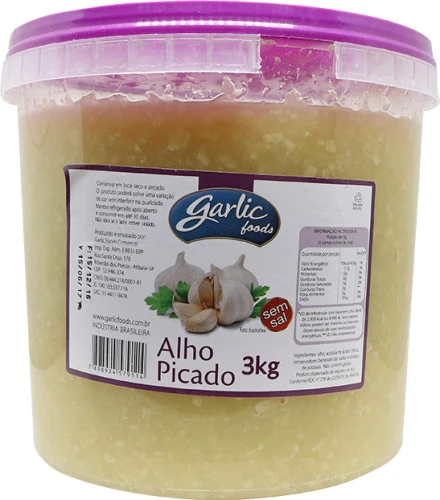 ALHO GARLIC 3KG PICADO