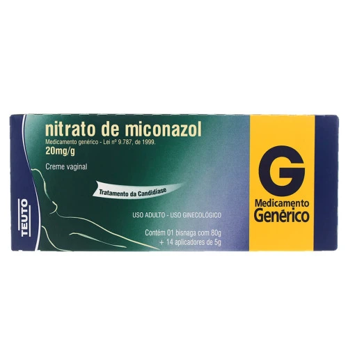 NITRATO DE MICONAZOL 20MG G CREME VAG BG 14 APLIC