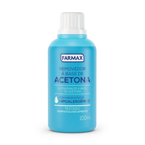 KIT COM 20 ACETONA REMOVEDOR DE ESMALTE 100ML FARMAX