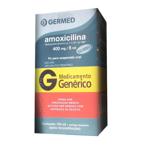 AMOXICILINA 400 MG ML SUSPENSÃO ORAL GERMED PHARMA GENÉRICO