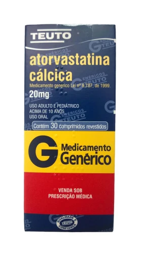 ATORVASTATINA CÁLCICA 20 MG 30 COMPRIMIDOS TEUTO GENÉRICO