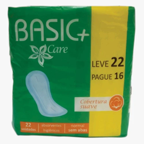 ABSORVENTE BASIC CARE SUAVE SEM ABAS LV22PG16