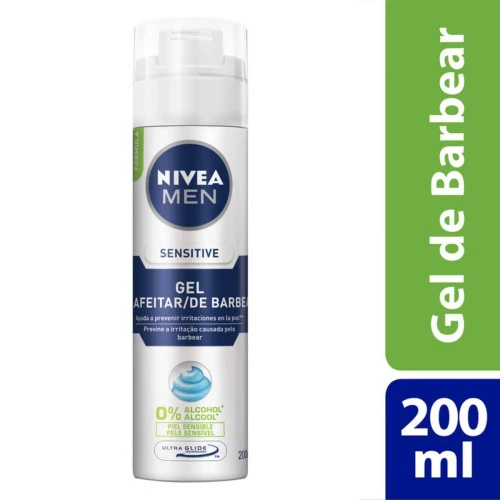 GEL DE BARBEAR NIVEA MEN SENSITIVE 200ML