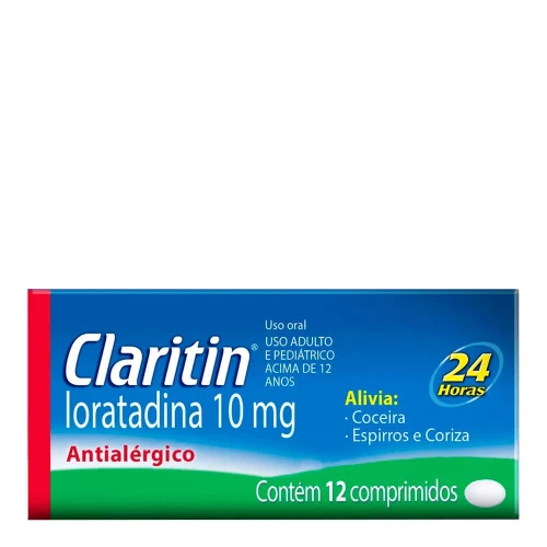 ANTIALÉRGICO CLARITIN 10MG 12 COMPRIMIDOS