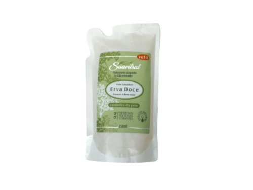 REFIL SABONETE LIQ ERVA DOCE 350ML SUAVITRAT