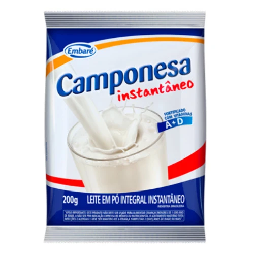 LEITE EM PÓ INSTANTANEO CAMPONESA 200G