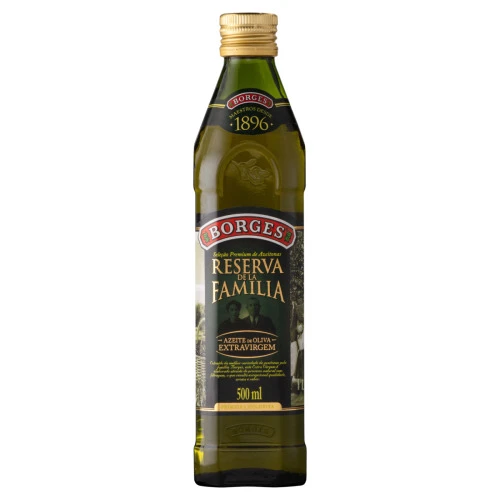 AZEITE DE OLIVA EXTRA VIRGEM RESERVA DE LA FAMILIA ESPANHOL BORGES VIDRO 500ML