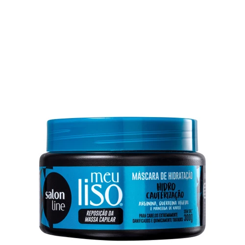 MÁSCARA DE HIDRATAÇÃO MEU LISO HIDRO CAUTERIZAÇÃO SALON LINE 300G