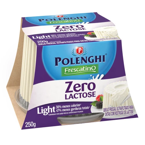 QUEIJO FRESCATINO 250G ZERO LACTOSE