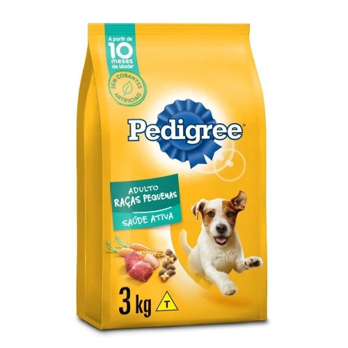 RAÇÃO PEDIGREE PARA CÃES ADULTOS RAÇAS PEQUENAS 3KG