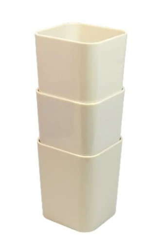 KIT COM 3 PORTA OBJETOS PROTEA DELLO CINZA