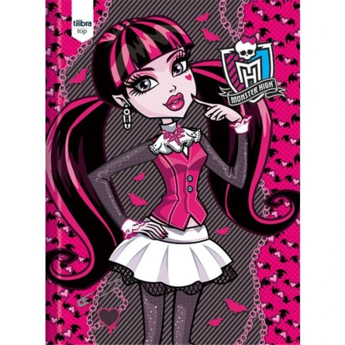 BROCHURA DURA MONSTER HIGH 1 MATERIAS 96 FOLHAS 1772G TILIBRA