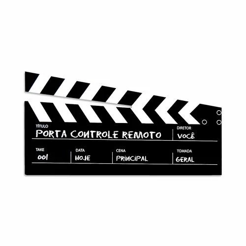 PORTA CONTROLE REMOTO CINEMA EM CHAPA DE AÇÕ