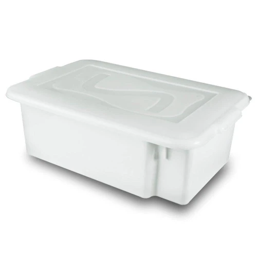 CAIXA ORGANIZADORA GOURMET COM TAMPA 12 LITROS BRANCA