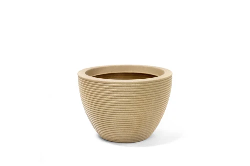 VASO RISCATTO OVAL BAIXO 30 AREIA