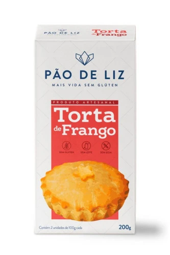 TORTA DE FRANGO SEM GLUTEN PÃO DE LIZ 200G