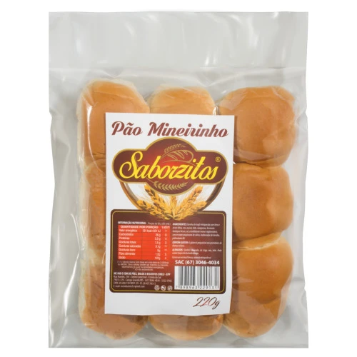 PÃO MINEIRINHO SABORZITOS PACOTE 220G