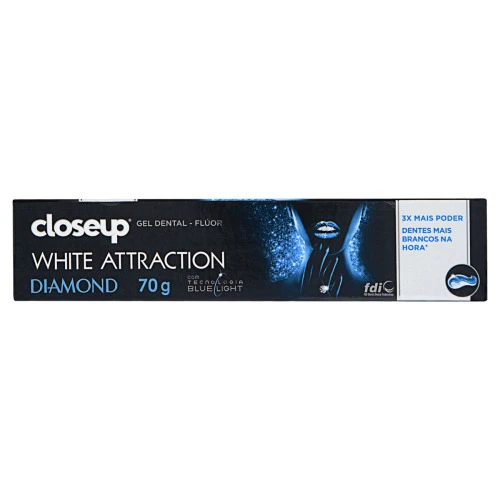 GEL DENTAL CLOSEUP WHITE ATTRACTION DIAMOND CAIXA 70G