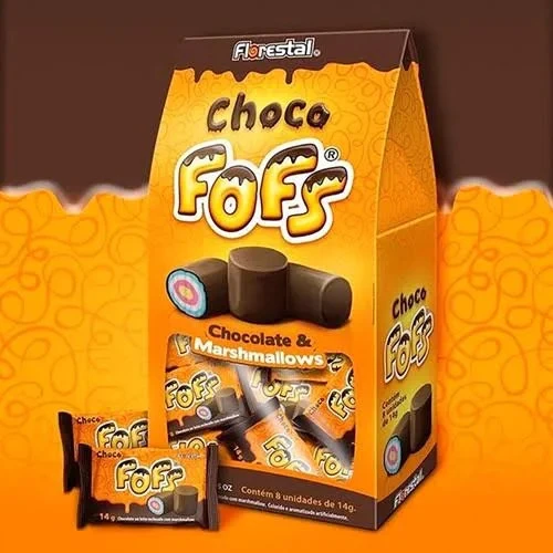 CHOC FOFS AO LEITE C MARSHMALLOW 14G