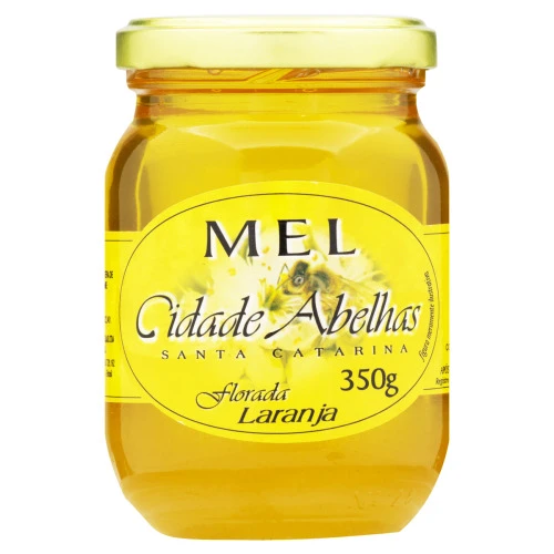 MEL FLORADA DE LARANJEIRA CIDADE ABELHAS VIDRO 350G