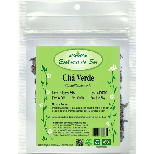 CHÁ VERDE 50G ESSENCIA DO SER