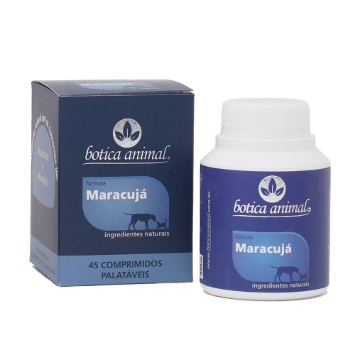 SUPLEMENTO NATURAL MARACUJÁ BOTICA ANIMAL 45 COMPRIMIDOS