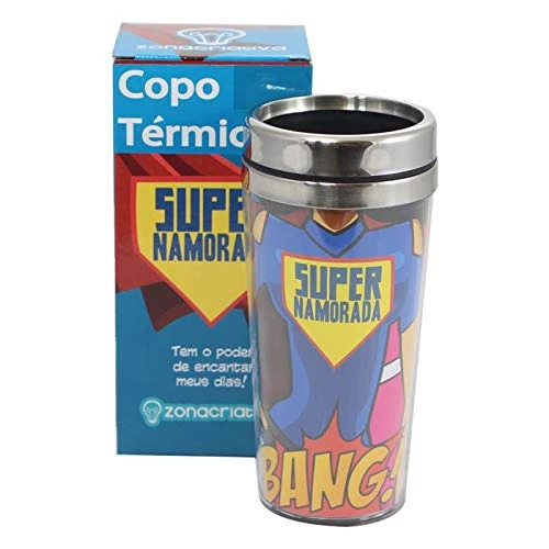COPO TÉRMICO ZONACRIATIVA 450ML SUPER NAMORADA