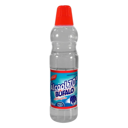 ÁLCOOL 70ºINPM BÚFALO FRASCO 500ML