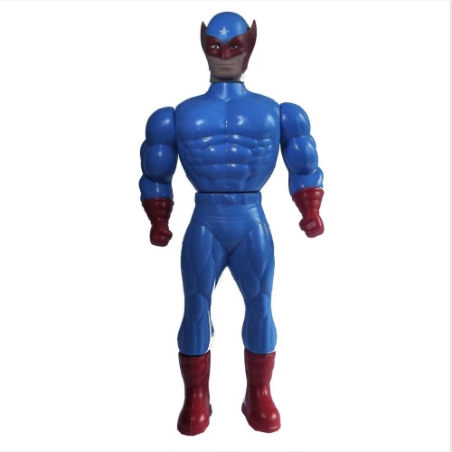 BONECO X-NEON STAR MAN SUPER HERÓI 42CM EXCELENTE P/ ESTIMULAR A CRIATIVIDADE DOS PEQUENOS, MARALEX, +3 ANOS - 44127