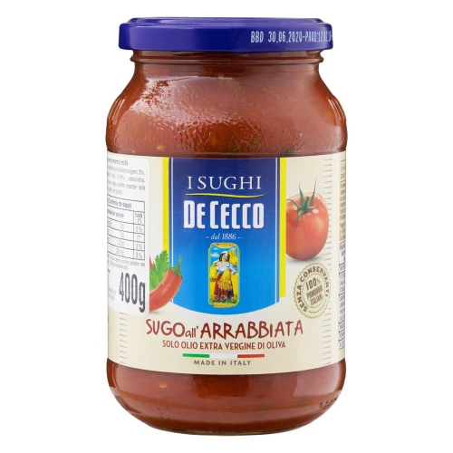MOLHO DE TOMATE COM PIMENTA CHILLI DE CECCO VIDRO 400G