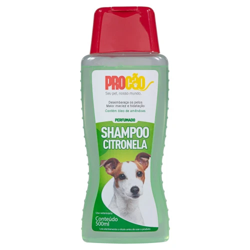 SHAMPOO USO VETERINÁRIO PERFUMADO CITRONELA PROCÃO FRASCO 500ML