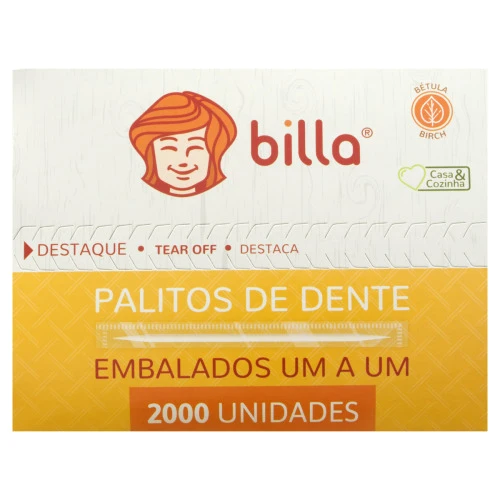 PALITO DE DENTE BILLA 2 000 UNIDADES