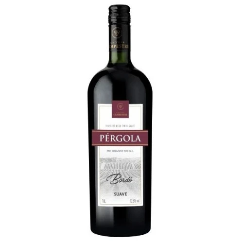 VINHO BORDO PERGOLA 1L TINTO SUAVE