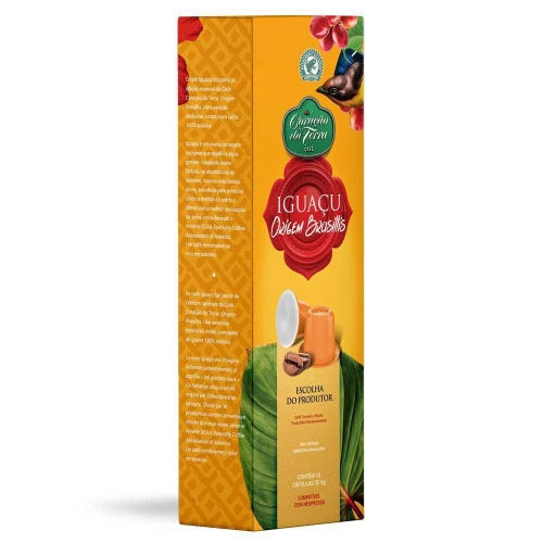 CAFÉ ESPRESSO ESPECIAL ORIGEM BRASILIS IGUACU COM 10 CAPS CORAÇÃO DA TERRA