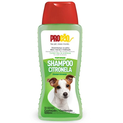 SHAMPOO USO VETERINÁRIO PERFUMADO CITRONELA PROCÃO FRASCO 500ML