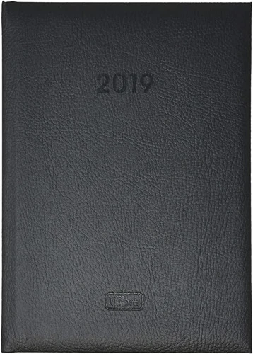 AGENDA DIÁRIA TORINO COSTURADA PRETA 2019 TILIBRA