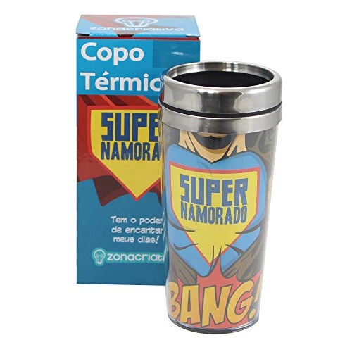 COPO TÉRMICO ZONACRIATIVA 450ML SUPER NAMORADO