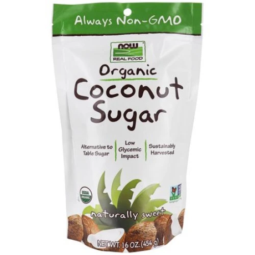 NOW FOODS ORGANIC COCONUT SUGAR 16 OUNCE