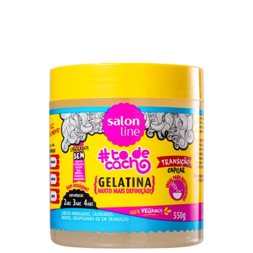 GELATINA #TODECACHO MAIS DEFINIÇÃO TRANSIÇÃO CAPILAR SALON LINE 550GR