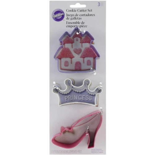 W80915 METAL COOKIE CUTTER SET 3 PKG PRINCESS