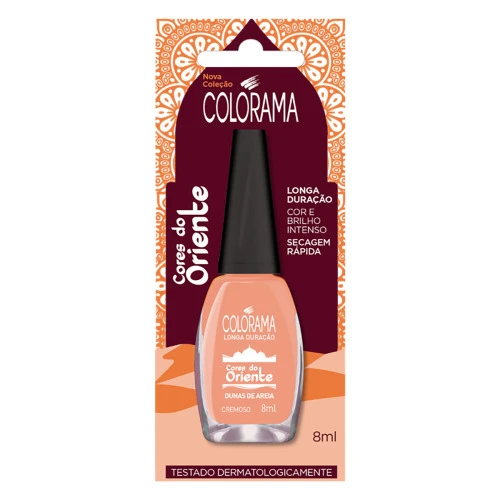 ESMALTE CREMOSO DUNAS DE AREIA COLORAMA CORES DO ORIENTE BLISTER 8ML