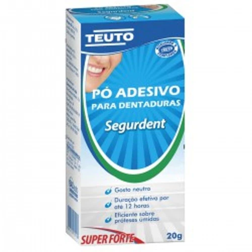 FIXADOR DENTADURA SEGURDENT PÓ ADESIVO DENTADURAS 20G