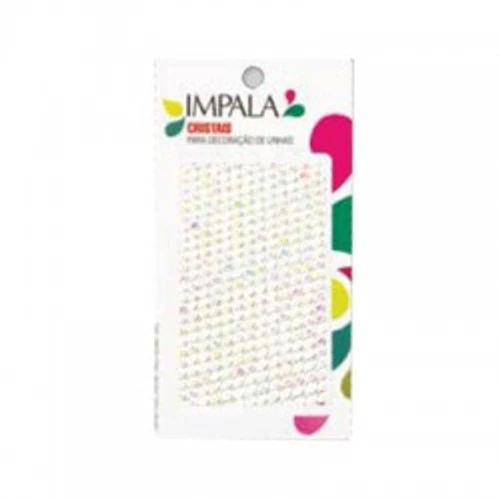 DECORAÇÃO DE UNHAS IMPALA CRISTAIS BRANCO