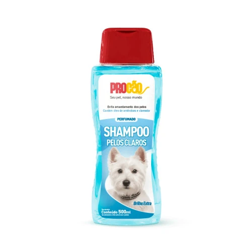 SHAMPOO PARA CÃES E GATOS PROCÃO PÊLOS CLAROS 500ML