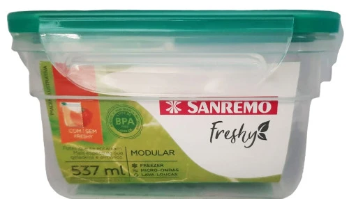 POTE COM TRAVAS PLAST SANREMO 537ML