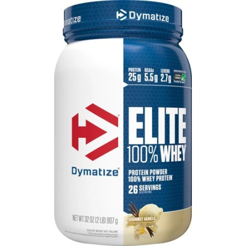DYMATIZE NUTRITION ELITE WHEY SHAKE GOURMET VANILLA 2 POUND